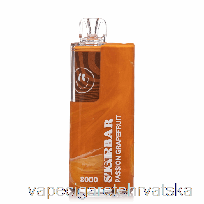Vape Hrvatska Sugar Bar Sb8000 Disposable Passion Grapefruit